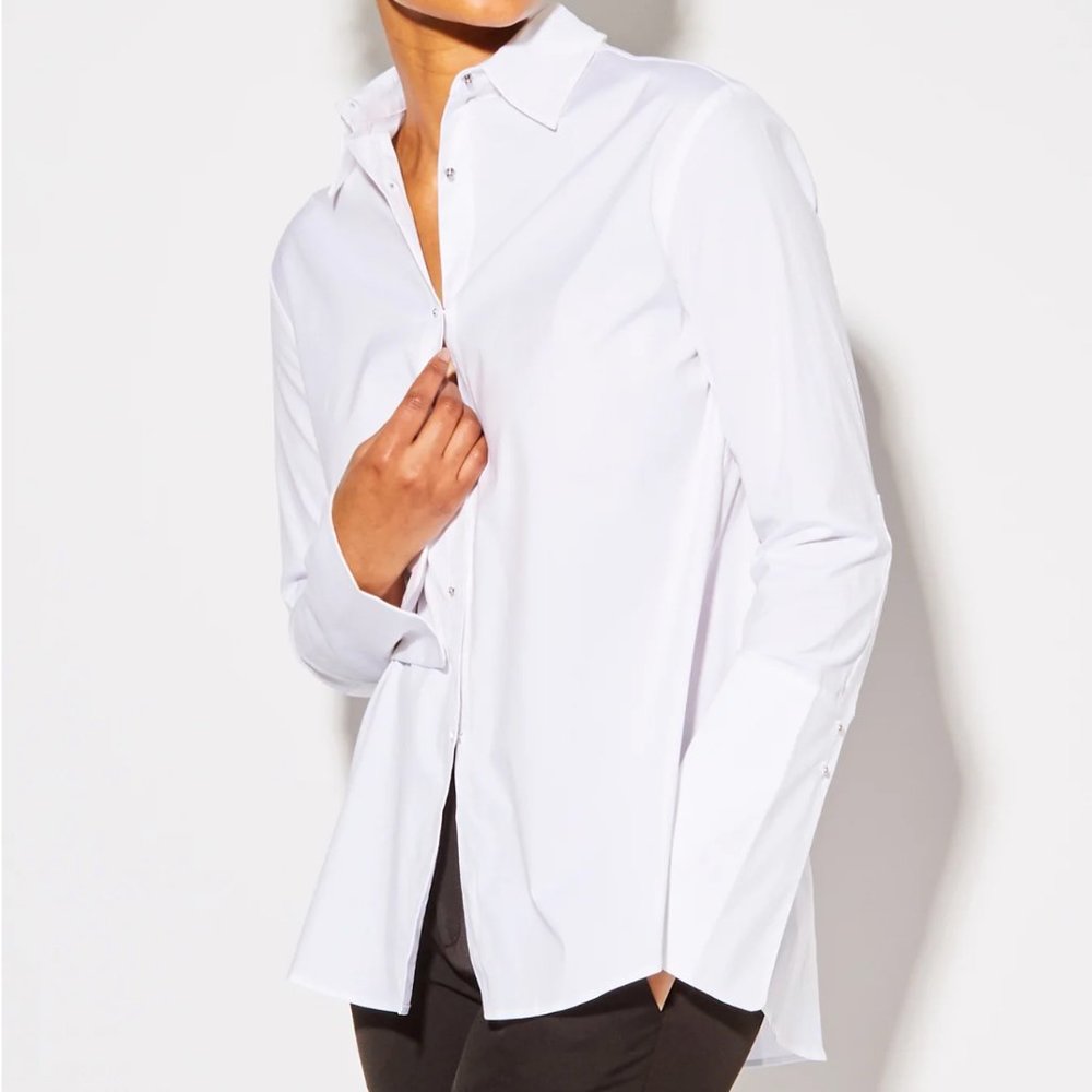 Misha Nonoo White Husband Shirt - Size M